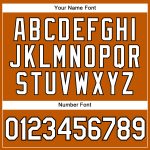 Custom Name and Number Authentic Texas Orange Black Baseball Jersey - Personalized Team Gear Personalized Texas Orange White-Black