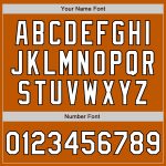 Personalized Texas Baseball Jersey - Custom Name & Number, Orange White-Black Authentic Fade Design Personalized Texas Orange