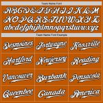 Personalized Texas Baseball Jersey - Custom Name & Number, Orange White-Black Authentic Fade Design Personalized Texas Orange