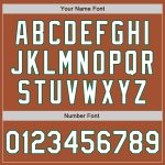 Custom Team Name Number Texas Orange White Kelly Green Bomber Varsity Letterman Jacket Personalized Full-Snap Personalized