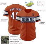Custom Texas Orange White-Navy Baseball Jersey with Personalized Name and Number - Authentic Team Gear Personalized Texas