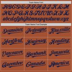 Custom Name and Number Texas Orange White Navy Pinstripe Authentic Baseball Jersey - Personalized Team Apparel Personalized