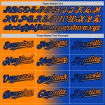 Personalized Orange-Black Thunder Blue Bay Gradient Baseball Jersey Custom Name & Number - Authentic Fashion Gear Personalized
