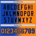 Personalized Orange-Black Thunder Blue Bay Gradient Baseball Jersey Custom Name & Number - Authentic Fashion Gear Personalized