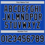 Custom Name and Number Baseball Jersey - Personalized Thunder Blue Black-White Authentic Team Apparel Personalized Thunder