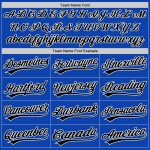 Custom Name and Number Baseball Jersey - Personalized Thunder Blue Black-White Authentic Team Apparel Personalized Thunder
