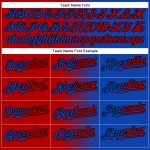 Custom Name Number Softball Jersey Unisex Two-Button Thunder Blue Red-Black Gradient Fashion Design Personalized Thunder