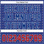 Custom American Flag Baseball Jersey Personalized Thunder Blue Red-Royal 3D Design with Team Name and Number Personalized