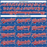 Custom American Flag Baseball Jersey - Personalized Thunder Blue Red-White 3D Design with Name and Number Personalized Thunder