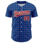 Custom American Flag Baseball Jersey - Personalized Thunder Blue Red-White 3D Design with Name and Number Personalized Thunder