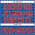 Custom American Flag Baseball Jersey - Personalized Thunder Blue Red-White 3D Design with Name and Number Personalized Thunder