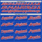 Customizable 3D Thunder Blue Red-White Gradient Twinkle Star Baseball Jersey with Personalized Name and Number Personalized