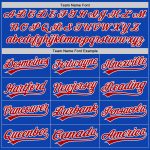Custom Name and Number Authentic Baseball Jersey - Personalized Thunder Blue Red-White Team Apparel Personalized Thunder