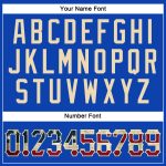 Custom Name and Number Vintage Blue USA Flag Team Performance T-Shirt, Personalized City Cream Design Personalized Thunder