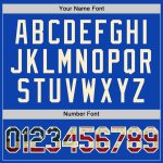 Personalized Vintage USA Flag Cream Baseball Jersey - Custom Name & Number, Thunder Blue Team Jersey Personalized Thunder