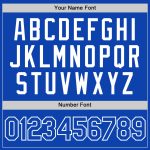 Custom Name Number Baseball Jersey Thunder Blue White Authentic Team Personalized Thunder Blue White Authentic Baseball Jersey