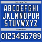 Custom Name Number Thunder Blue White Black Authentic Baseball Jersey - Personalized Team Apparel Personalized Thunder Blue