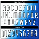 Custom Geometric Shape Thunder Blue White-Black Volleyball Jersey with Name and Number - Personalized Team Uniform Personalized