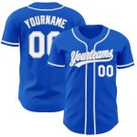 Custom Name Number Baseball Jersey Thunder Blue White Gray Authentic Personalized Thunder Blue White-Gray Authentic Baseball