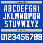 Custom Name Number Baseball Jersey Thunder Blue White Gray Authentic Personalized Thunder Blue White-Gray Authentic Baseball