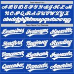 Custom Name Number Baseball Jersey Thunder Blue White Gray Authentic Personalized Thunder Blue White-Gray Authentic Baseball