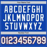 Thunder Blue White Navy-Orange Custom Baseball Jersey with Personalized Name and Number - Authentic Team Gear Personalized