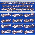 Thunder Blue White Navy-Orange Custom Baseball Jersey with Personalized Name and Number - Authentic Team Gear Personalized