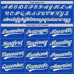 Custom Name and Number Personalized Thunder Blue White-Red Baseball Jersey - Authentic Team Apparel Personalized Thunder