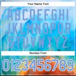 Light Blue-White Tie Dye 3D Authentic Personalized Baseball Jersey Personalized Tie Dye Light Blue-White 3D Authentic Baseball