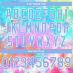 Custom Name and Number Personalized 3D Basketball Jersey Light Blue-White Tie Dye Authentic Design Personalized Tie Dye Light