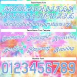 Custom Name and Number 3D Tie Dye Basketball Shorts Light Blue White Authentic Personalized Tie Dye Light Blue-White 3D Authentic