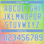 Custom Name Number 3D Rainbow Basketball Jersey Light Blue White Tie Dye Authentic Personalized Tie Dye Light Blue-White
