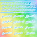 Custom Name and Number Tie Dye Performance T-Shirt Light Blue-White 3D Rainbow Design Personalized Tie Dye Light Blue-White