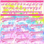 Custom Name and Number Tie Dye Rainbow Softball Jersey Unisex Pink-Purple 3D Two-Button Personalized Tie Dye Pink-Purple