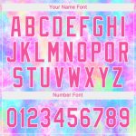 Custom Name and Number Unisex Tie Dye Softball Jersey Pink-White 3D Watercolor Gradient Two-Button Design Personalized Tie