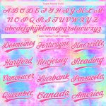 Custom Name and Number Unisex Tie Dye Softball Jersey Pink-White 3D Watercolor Gradient Two-Button Design Personalized Tie
