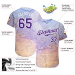 Custom Name and Number Purple-White Tie Dye 3D Baseball Jersey - Personalized Authentic Team Gear Personalized Tie Dye Purple-White
