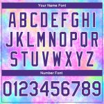 Personalized 3D Tie Dye Purple-White Basketball Jersey Custom Name & Number - Authentic Team Apparel Personalized Tie Dye