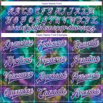Custom Name Number Tie Dye Bomber Jacket Purple-White 3D Varsity Letterman Full-Snap Team Personalize Your Style Personalized