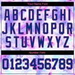 Personalized Royal Pink 3D Tie Dye Baseball Jersey for Unique Style Personalized Tie Dye Royal-Pink 3D Authentic Baseball