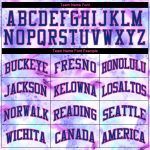 Personalized Royal Pink 3D Tie Dye Baseball Jersey for Unique Style Personalized Tie Dye Royal-Pink 3D Authentic Baseball