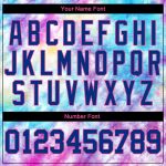 Custom Name and Number Personalized 3D Tie Dye Royal Pink Baseball Jersey - Authentic Team Gear Personalized Tie Dye Royal-Pink
