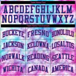 Custom Name and Number Personalized 3D Tie Dye Royal Pink Baseball Jersey - Authentic Team Gear Personalized Tie Dye Royal-Pink