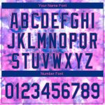 Custom Team Name Number Tie Dye Golf Polo Shirt Royal-Pink 3D Performance - Personalized Apparel Personalized Tie Dye Royal-Pink