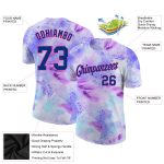 Custom Tie Dye T-Shirt in Royal-Pink, 3D Performance Design for Comfort and Style Personalized Tie Dye Royal-Pink 3D Performance