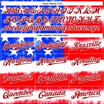 Custom Name and Number Personalized 3D American Flag Tie Dye Baseball Jersey - Royal Red Personalized Tie Dye Royal-Red 3D
