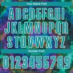 Custom Name and Number Tie Dye Soccer Jersey Teal-White Sublimation Uniform Personalized Tie Dye Teal-White Sublimation Soccer