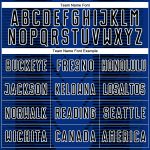 Custom US Navy Sublimation Soccer Jersey with Personalized Name and Number - Black-White Lines Team Uniform Personalized