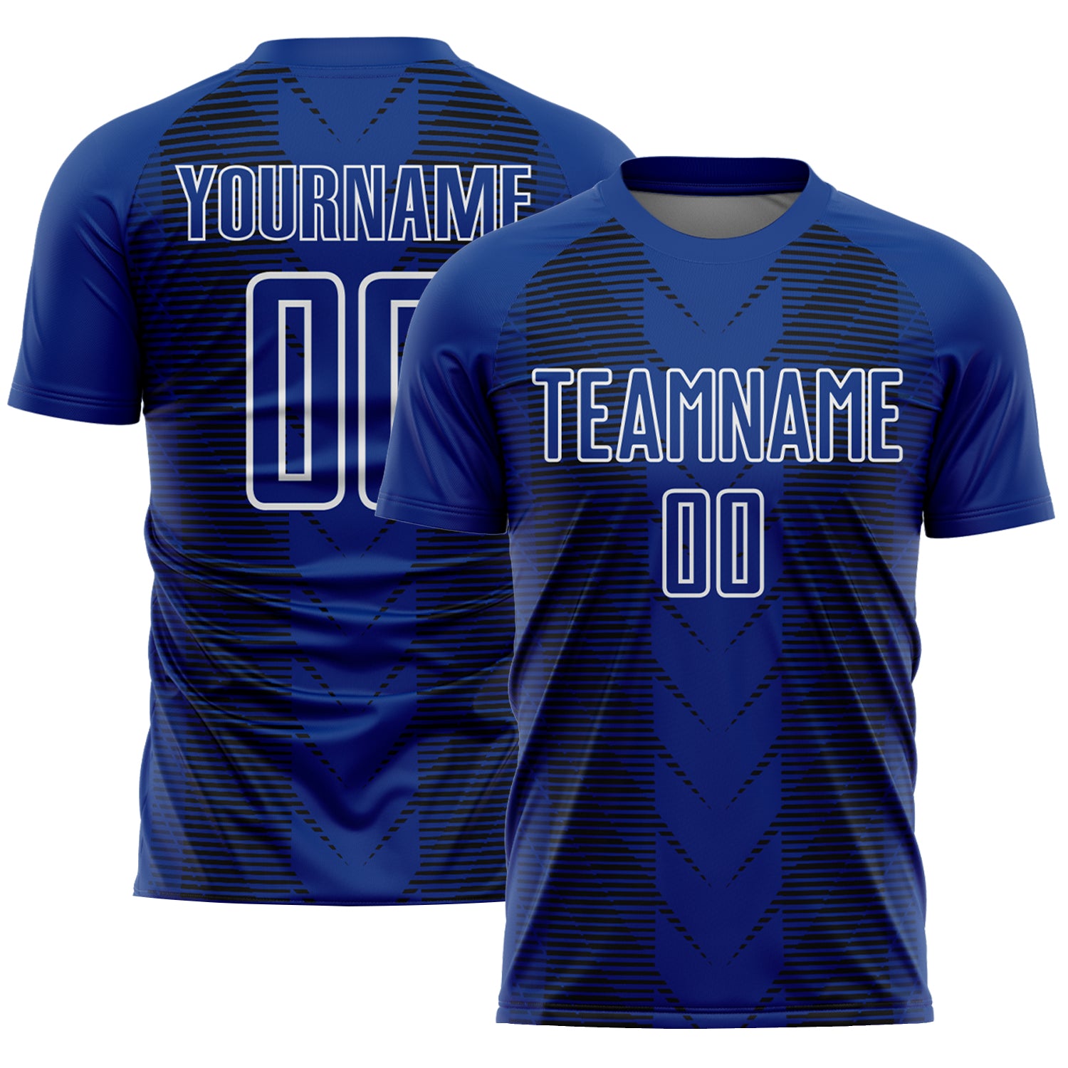 Custom US Navy Sublimation Soccer Jersey with Personalized Name and Number - Black-White Lines Team Uniform Personalized
