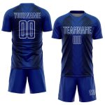 Custom US Navy Sublimation Soccer Jersey with Personalized Name and Number - Black-White Lines Team Uniform Personalized